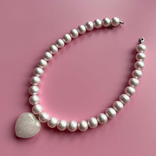 Бусики "Sugar Heart" Pink