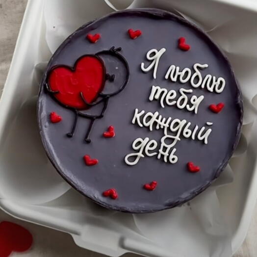 Бенто торт Я люблю тебя каждый день