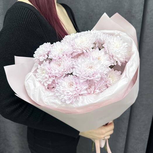 Сиреневая нежность 🤍 букет из кустовых хризантем