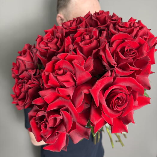 Букет из 11 французких роз по ленту 🌹