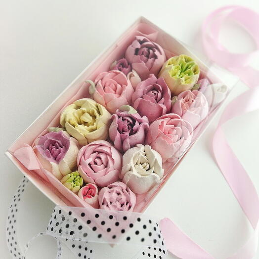 Нежнейшие зефирные цветы. 🌷🌹🌷