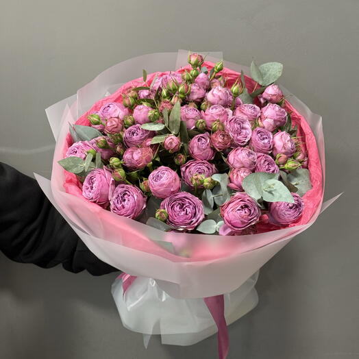 Букет из пионовидная роза мисти бабллс 🥰