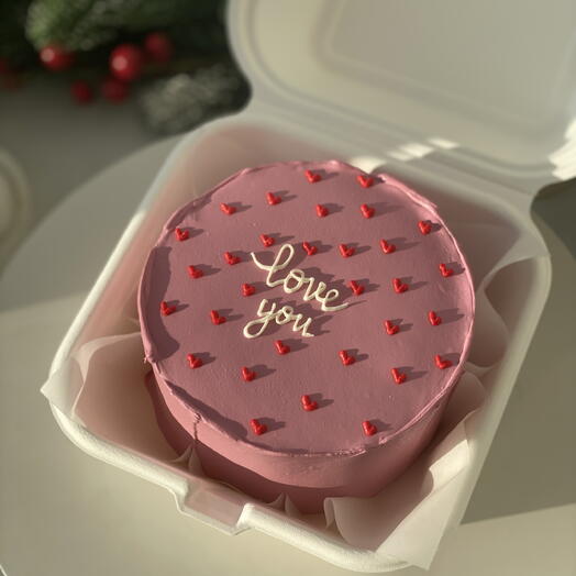 Бенто торт на 14 февраля | LOVE YOU | девушке, жене, мужу