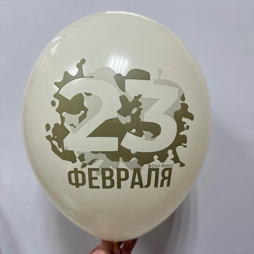 Шар латексный «23 февраля»