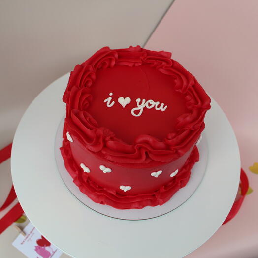 Торт 1 кг "I love you"
