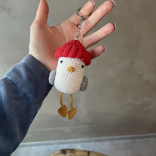 Чайка-брелок ручной работы