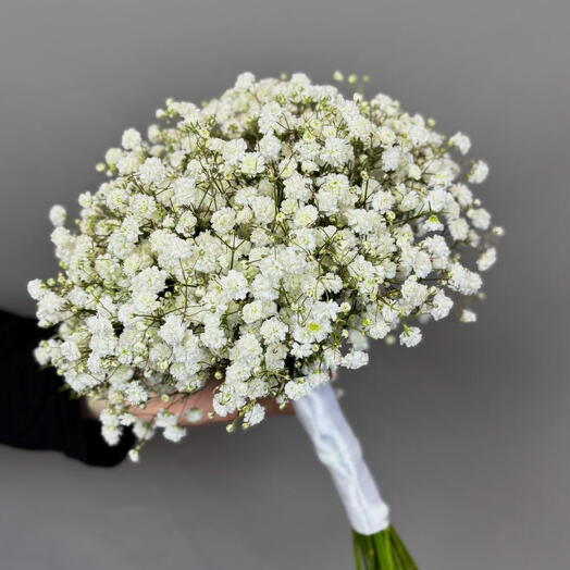 Букет невесты 👰‍♀️ Букет с белой гипсофилой Гипсофила