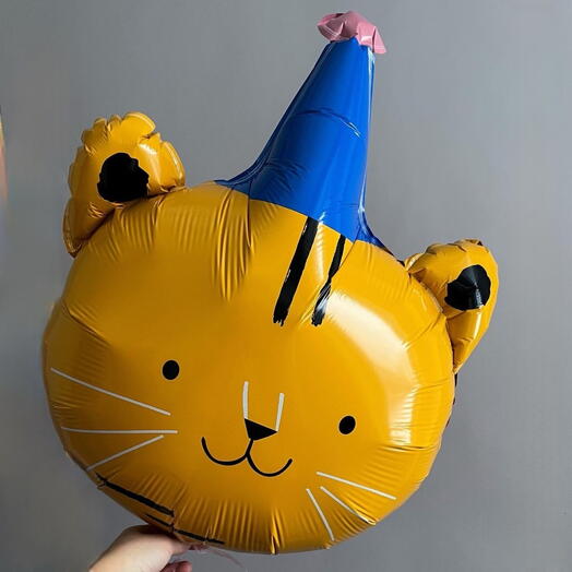 Фигура фольгированная тигренок в колпачке