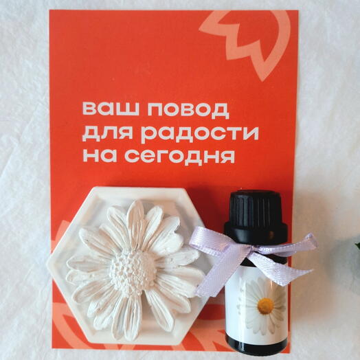 Аромакамень Ромашка с аромамаслом ромашки