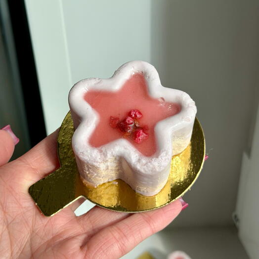 🌸 Пирожное ряженка-вишня-боб тонка