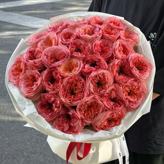 Моно букет из пионовидных роз🌺