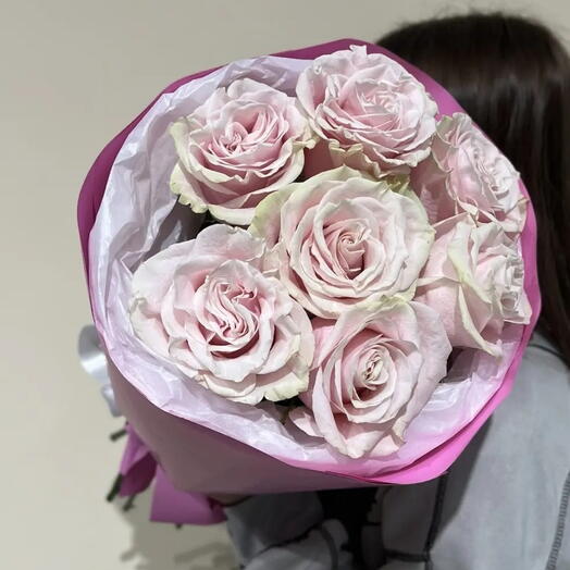 Букет из 7 роз Pink Mondial