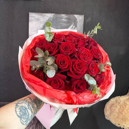 Букет красных роз🌹