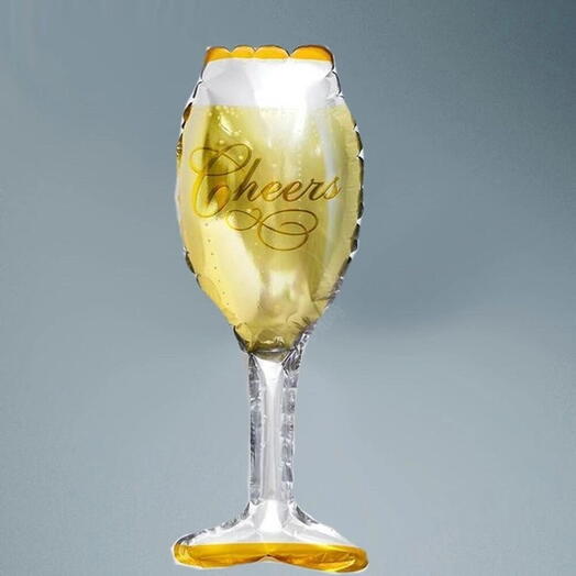 Шар на день рождения Фигура Бокал Шампанского Cheers 101 см