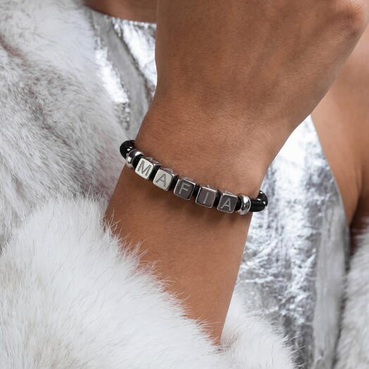Черный браслет LU CORD BLACK [MAFIA]