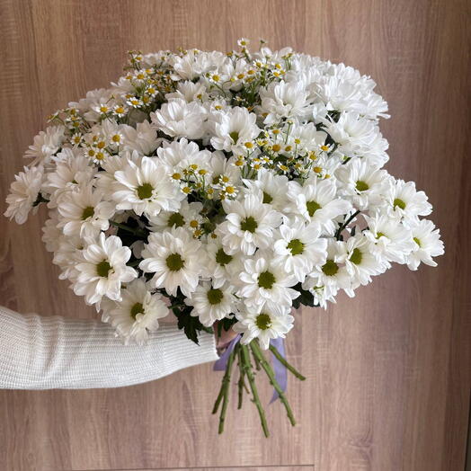 Букет из  хризантем кустовых . Ромашка