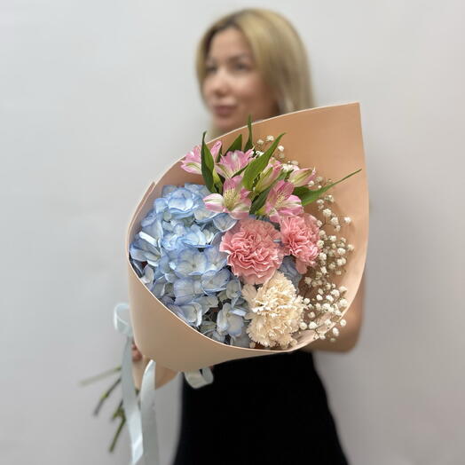 Цветочный конверт с пастельными, стойкими цветами🌸