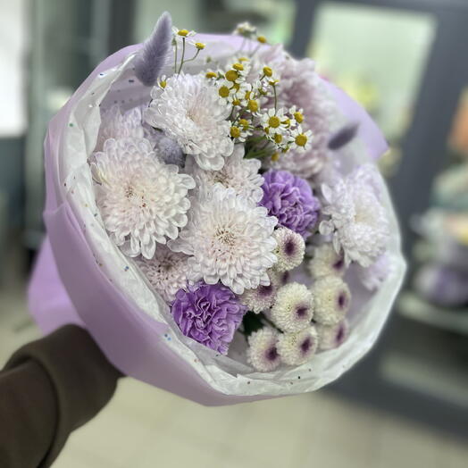 Букет в фиолетовых тоннах 🌷