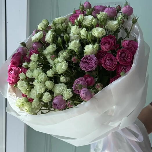 Микс из кустовой розы