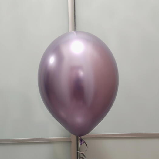 Шар хром (фиолетовый) Glossy Purple с гелием. Гелиевые воздушные шарики на любое мероприятие, день рождения, юбилей корпоратив
