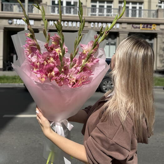 Букет из гладиолусов (необычный сорт)🌸