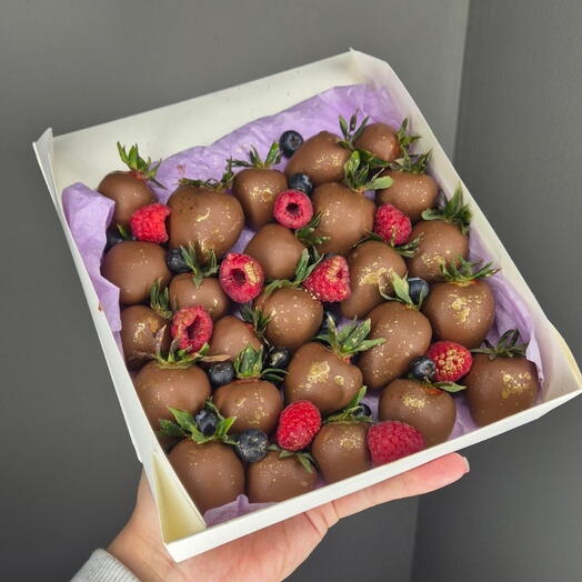 🍓 клубника в шоколаде с малиной