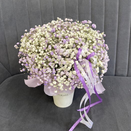 Фиолетовый стаканчик гипсофил💜