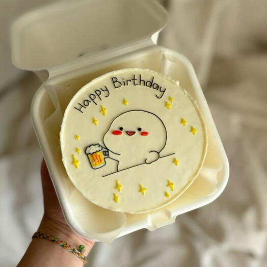 Бенто - торт Happy Birthday в подарок на день рождения