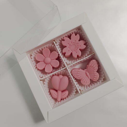 Конфеты из клубничного шоколада Callebaut (4 шт.) Конфеты из Бельгийского шоколада