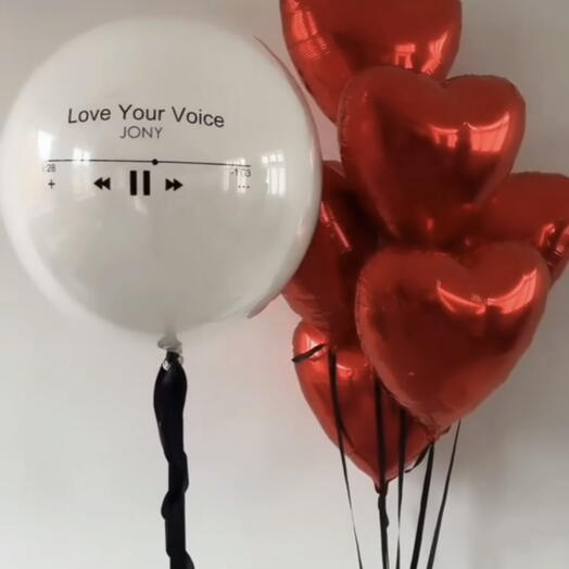 Воздушные шары для девушки "Voice"