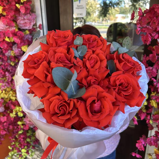 Букет с французскими розами 🌹