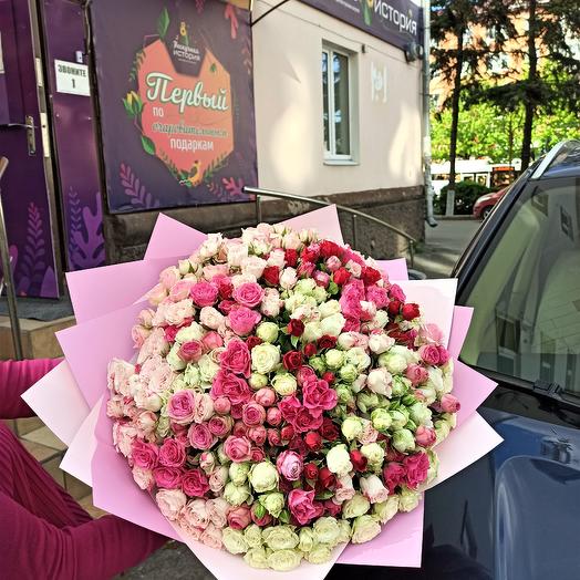 Ramo de 101 rosas de arbusto