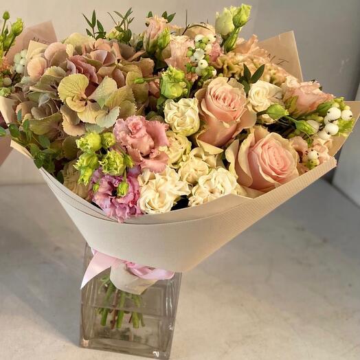 Bouquet with hydrangea