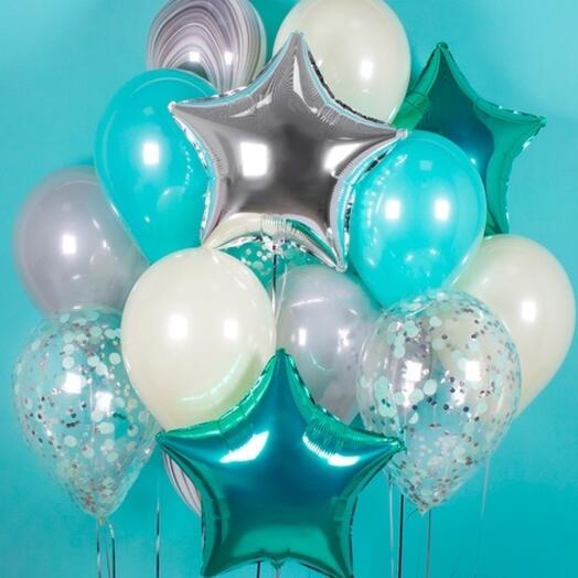A set of Tiffany balls