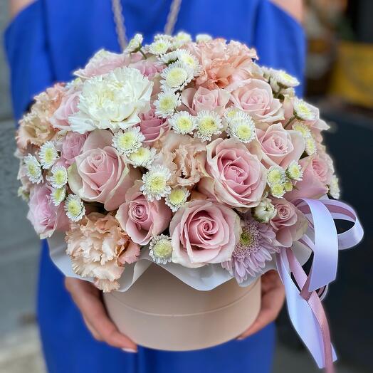 Caja de flores "noche Suave"