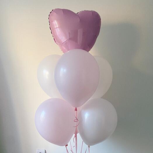 Fountain-bundle of balloons: 7pcs