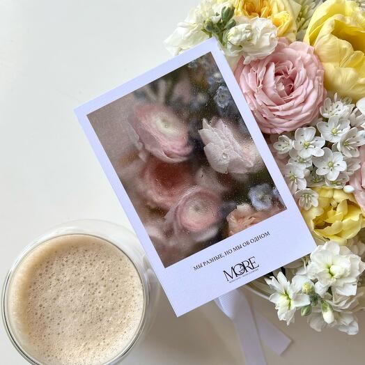 Postcard with ranunculus