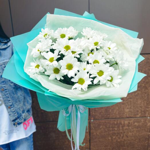Bouquet Of White Bush Chrysanthemums