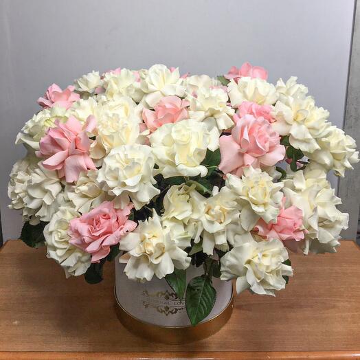 Rosas francesas en una Caja