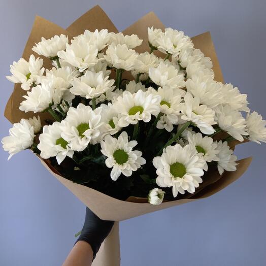 Букет из белых ромашек М 002