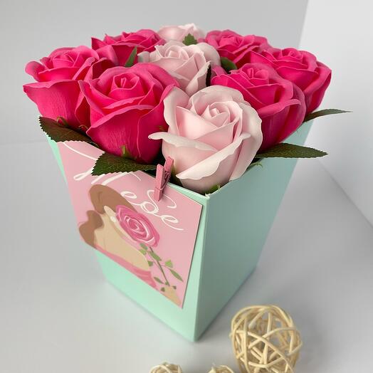 Букет из мыла арт.3