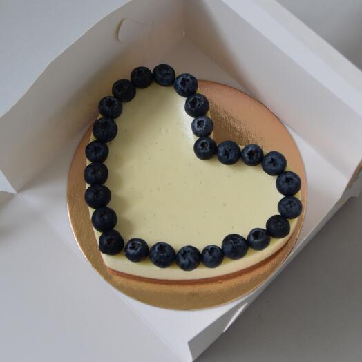 Tarta de queso en forma de corazón 🧡