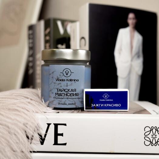 Соевая свеча ручной работы - тайская магнолия