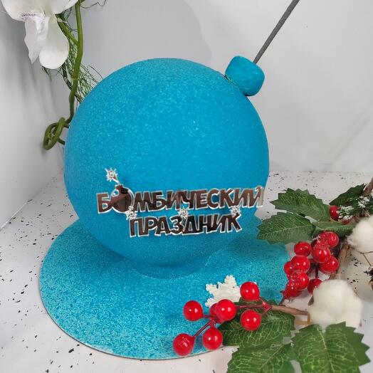 Торт "Бомба" голубой