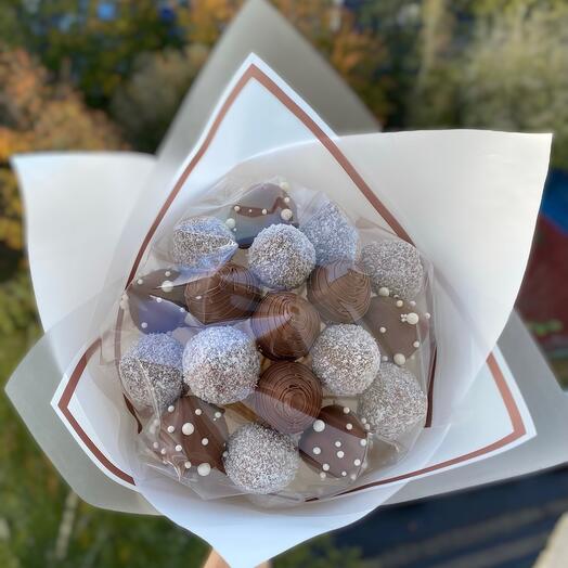 Букет из клубники в шоколаде xs
