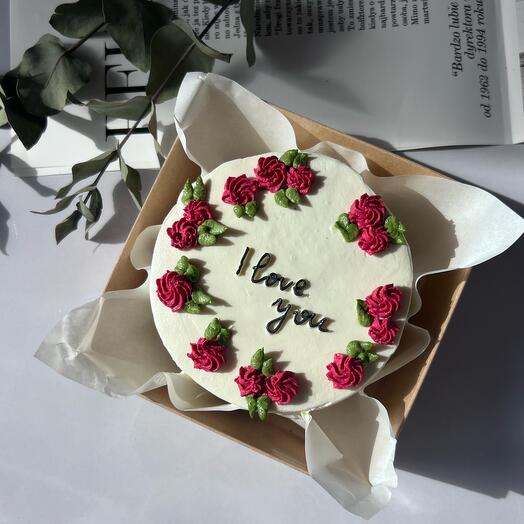 Бенто торт признание в любви «I love you»