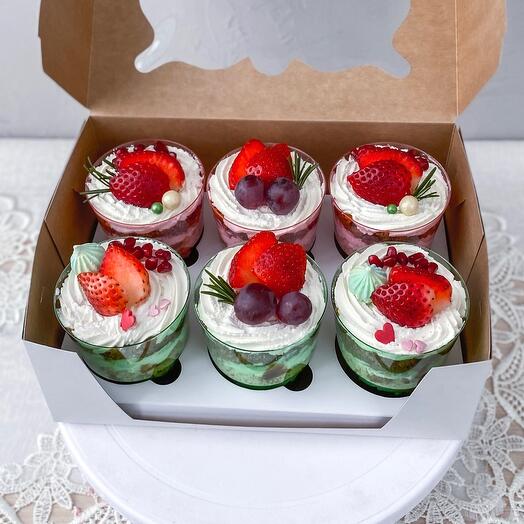 Трайфлы 6шт любимой девушке на 14 февраля