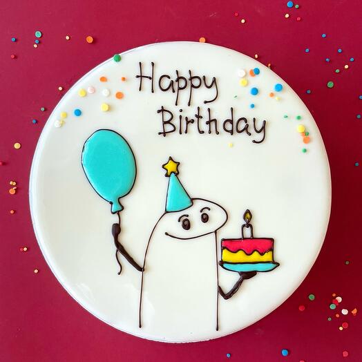 Муссовый торт Happy Birthday