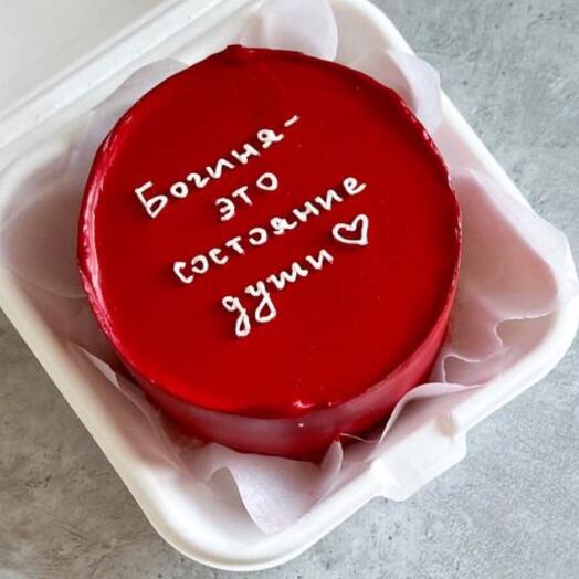 Бенто торт красное