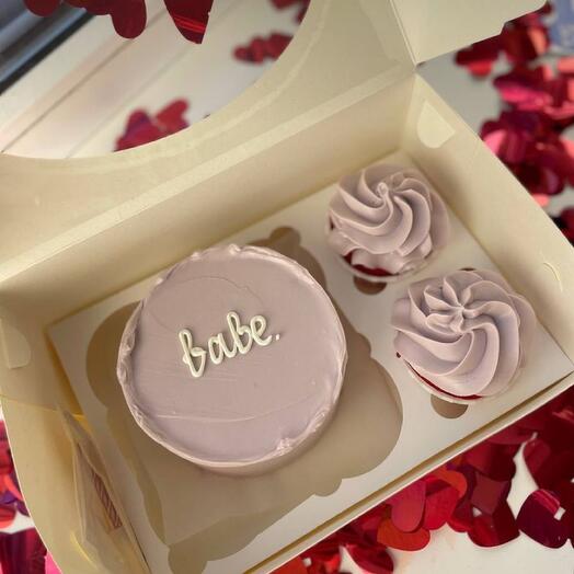 Сладкий набор «babe» бенто + капкейки